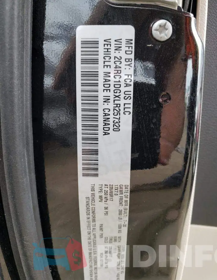 2C4RC1DGXLR257320 Photo# 13