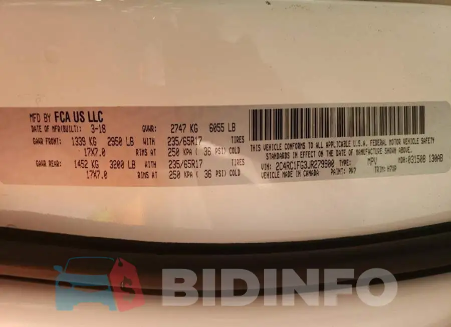 2C4RC1FG3JR279900 Photo# 13
