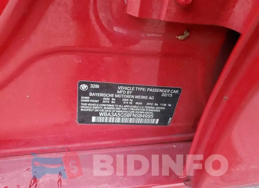 WBA3A5G58FNS84995 Photo# 13