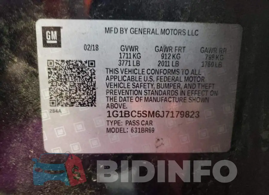 1G1BC5SM6J7179823 Photo# 12