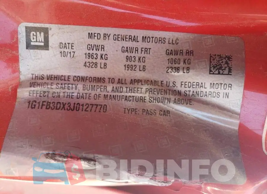 1G1FB3DX3J0127770 Photo# 12