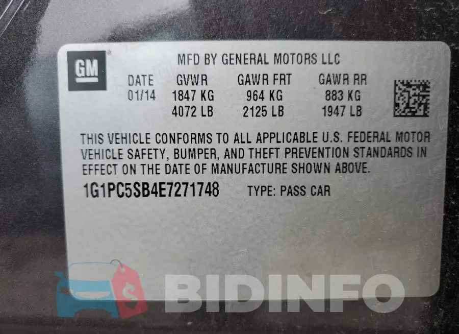 1G1PC5SB4E7271748 Photo# 12