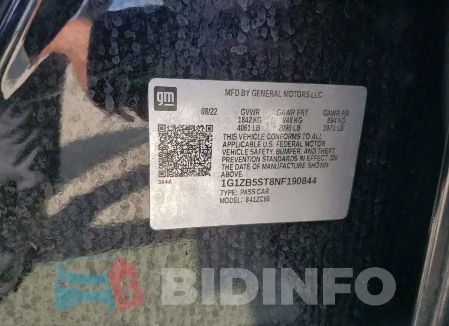 1G1ZB5ST8NF190844 Photo# 13