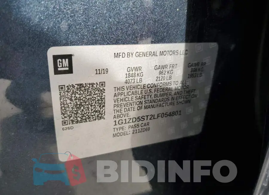 1G1ZD5ST2LF054801 Photo# 12