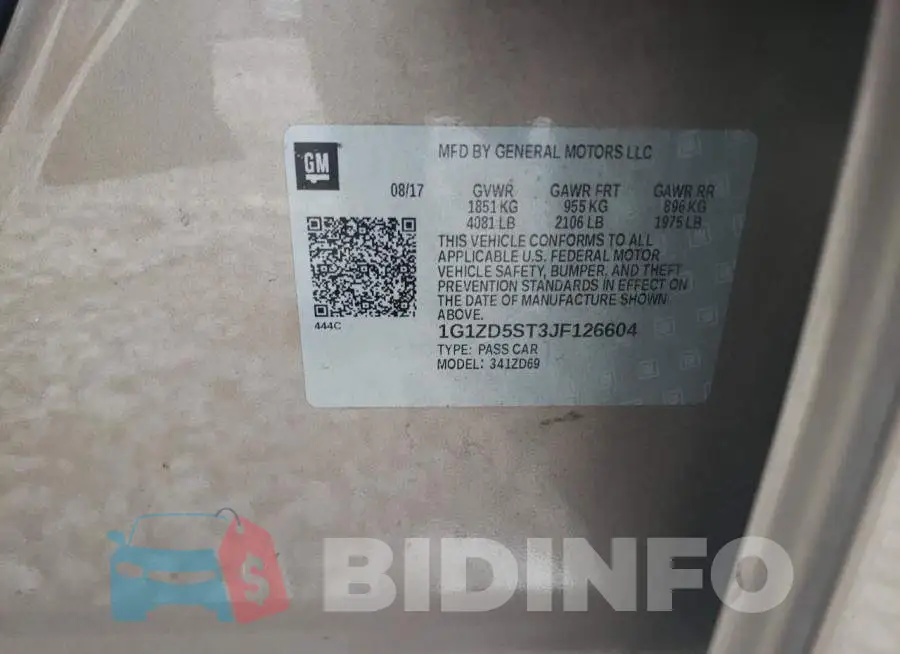 1G1ZD5ST3JF126604 Photo# 12