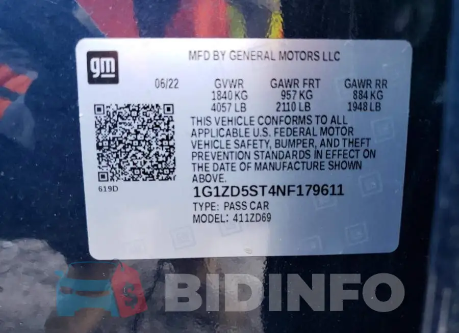 1G1ZD5ST4NF179611 Photo# 13