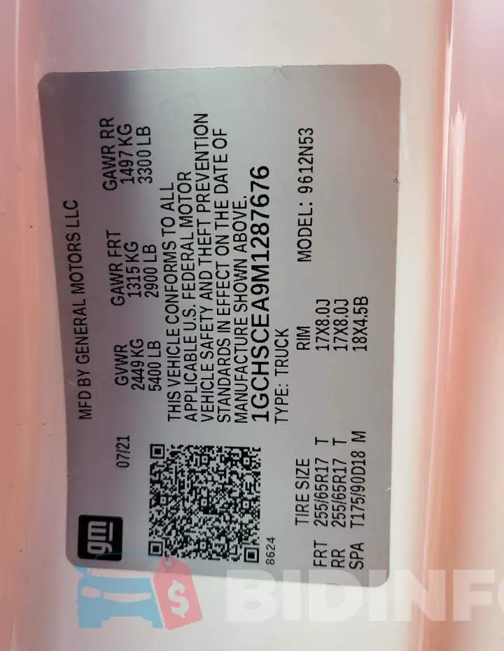 1GCHSCEA9M1287676 Photo# 13