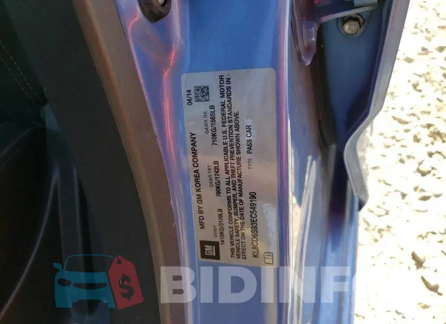 KL8CD6S93EC549190 Photo# 12