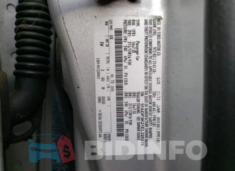 1FADP3K21EL326219 Photo# 12