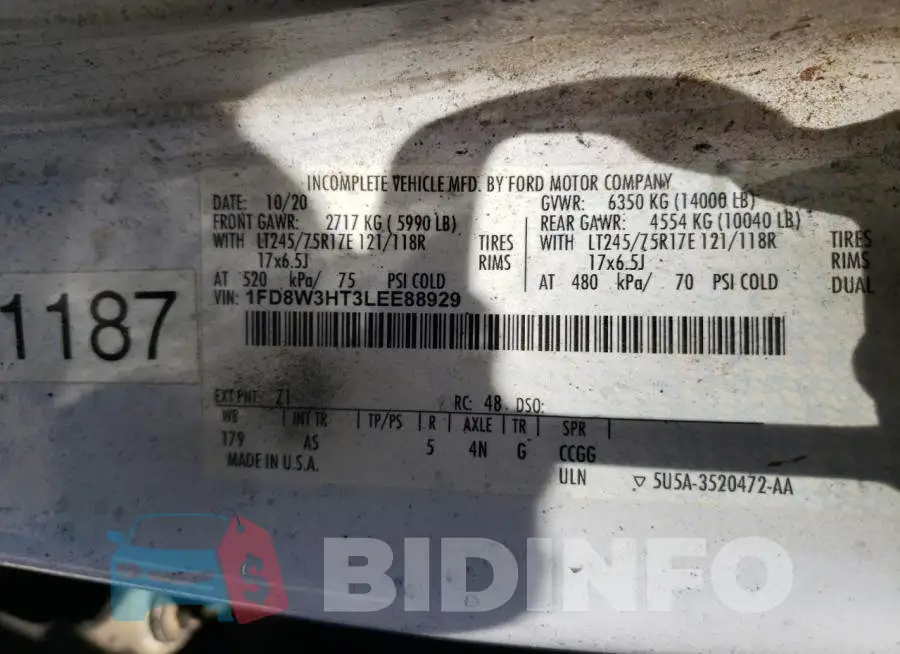 1FD8W3HT3LEE88929 Photo# 12