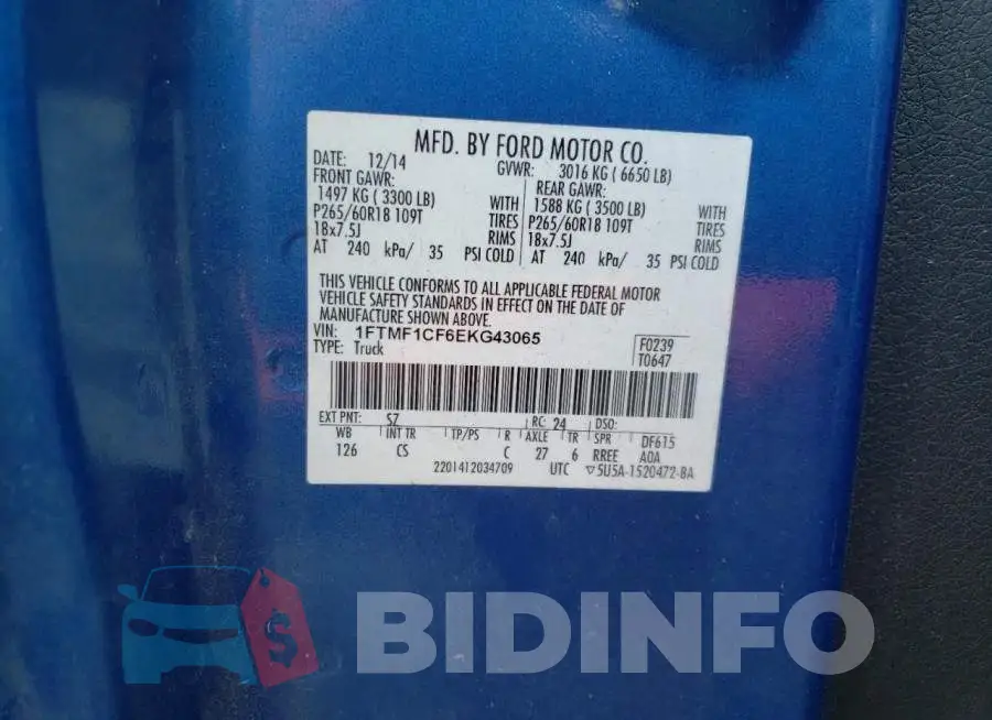 1FTMF1CF6EKG43065 Photo# 13
