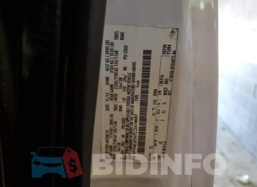 1FTNE2EW7EDA18687 Photo# 13