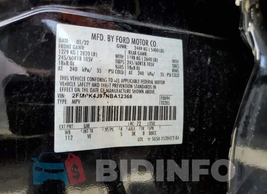 2FMPK4J97NBA12368 Photo# 13