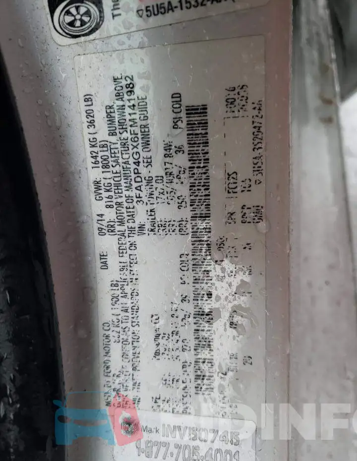 3FADP4GX6FM141982 Photo# 12