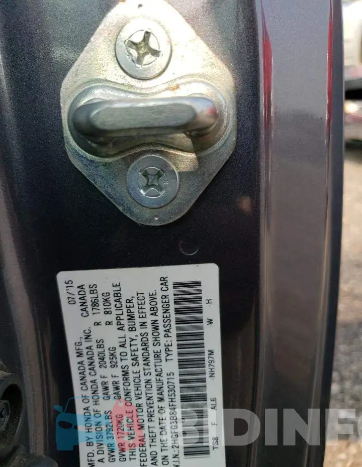 2HGFG3B84FH530715 Photo# 12