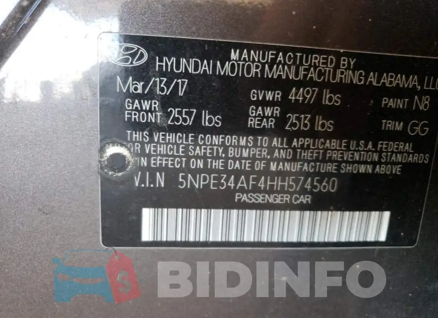 5NPE34AF4HH574560 Photo# 12