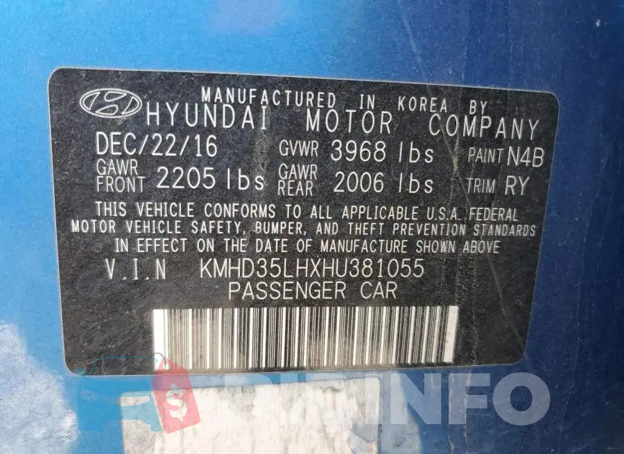 KMHD35LHXHU381055 Photo# 12