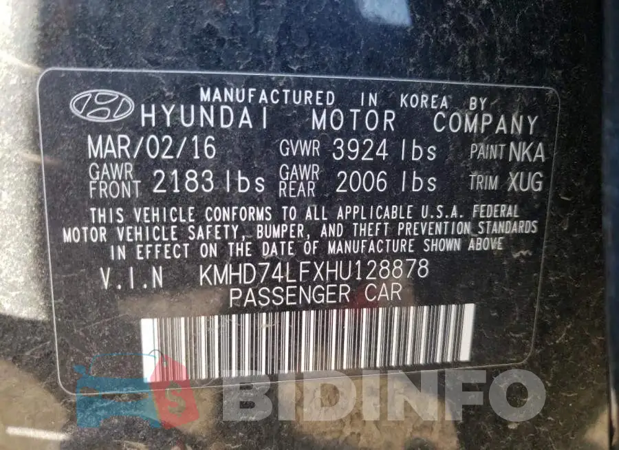 KMHD74LFXHU128878 Photo# 12