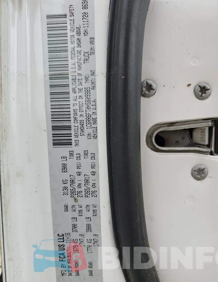 1C6RR6FT0HS609985 Photo# 12