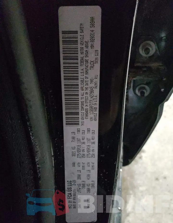 1C6SRFDT7LN279645 Photo# 12