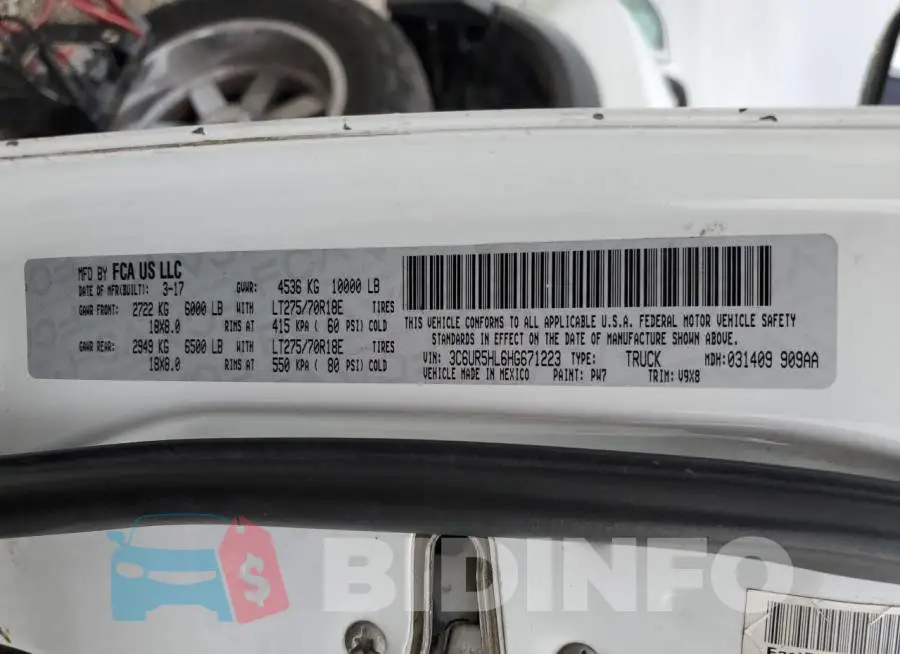 3C6UR5HL6HG671223 Photo# 13