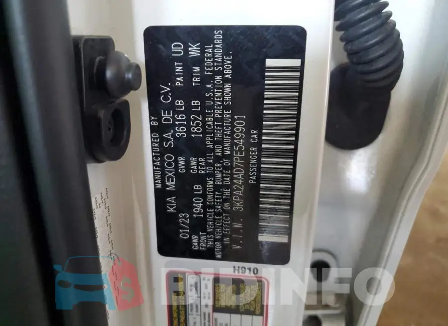 3KPA24AD7PE549901 Photo# 12