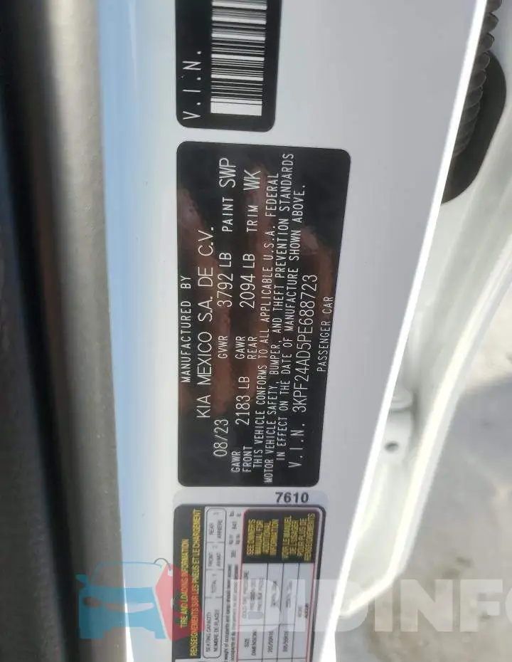3KPF24AD5PE688723 Photo# 12