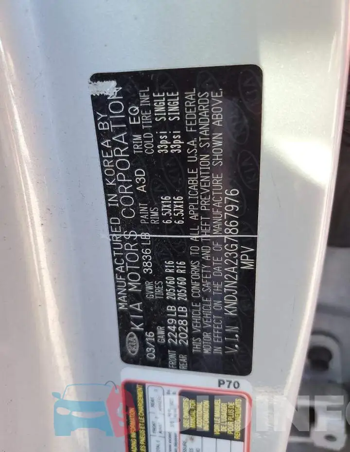 KNDJN2A23G7867976 Photo# 12