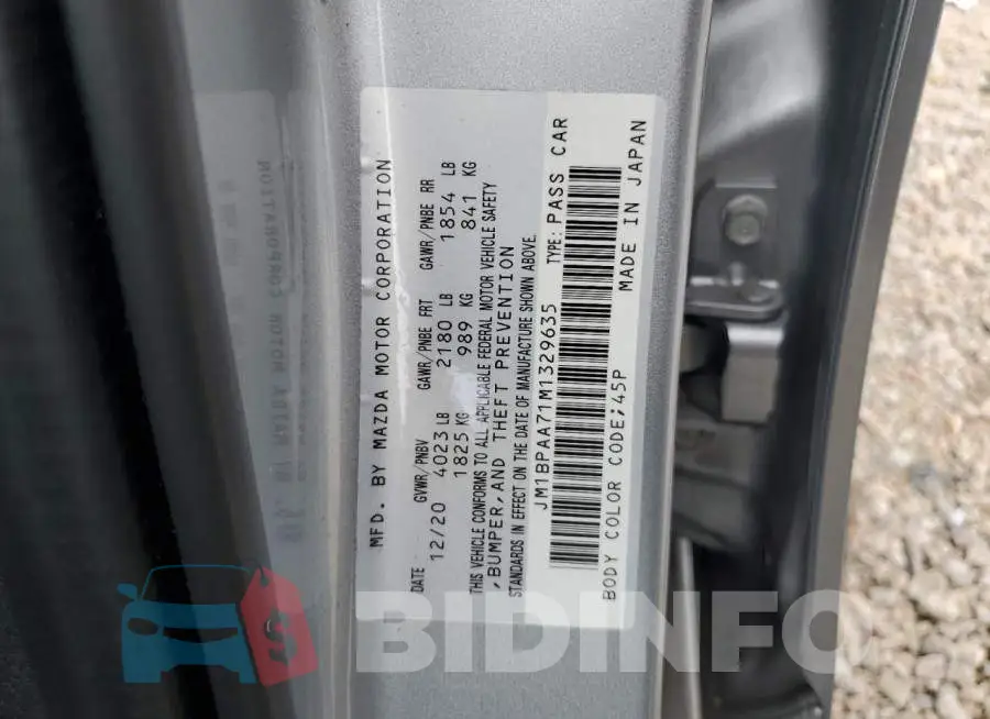 JM1BPAA71M1329635 Photo# 12