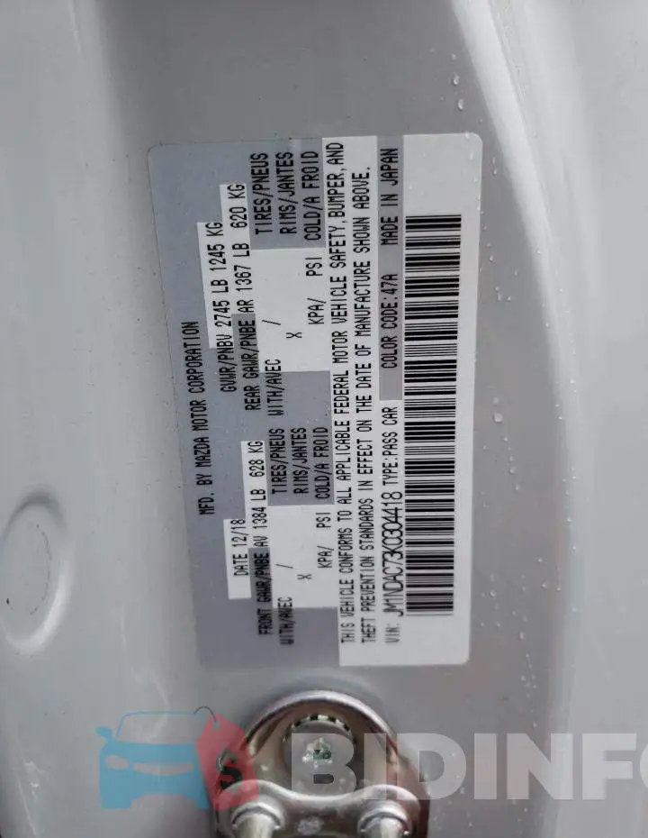 JM1NDAC73K0304418 Photo# 12