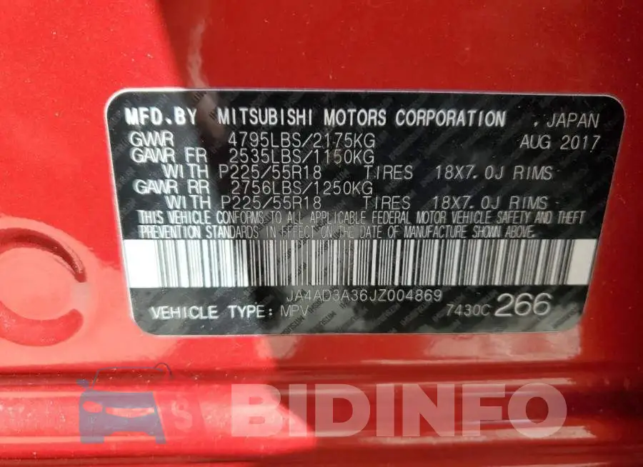 JA4AD3A36JZ004869 Photo# 13