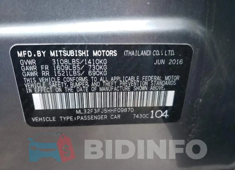 ML32F3FJ5HHF09870 Photo# 12