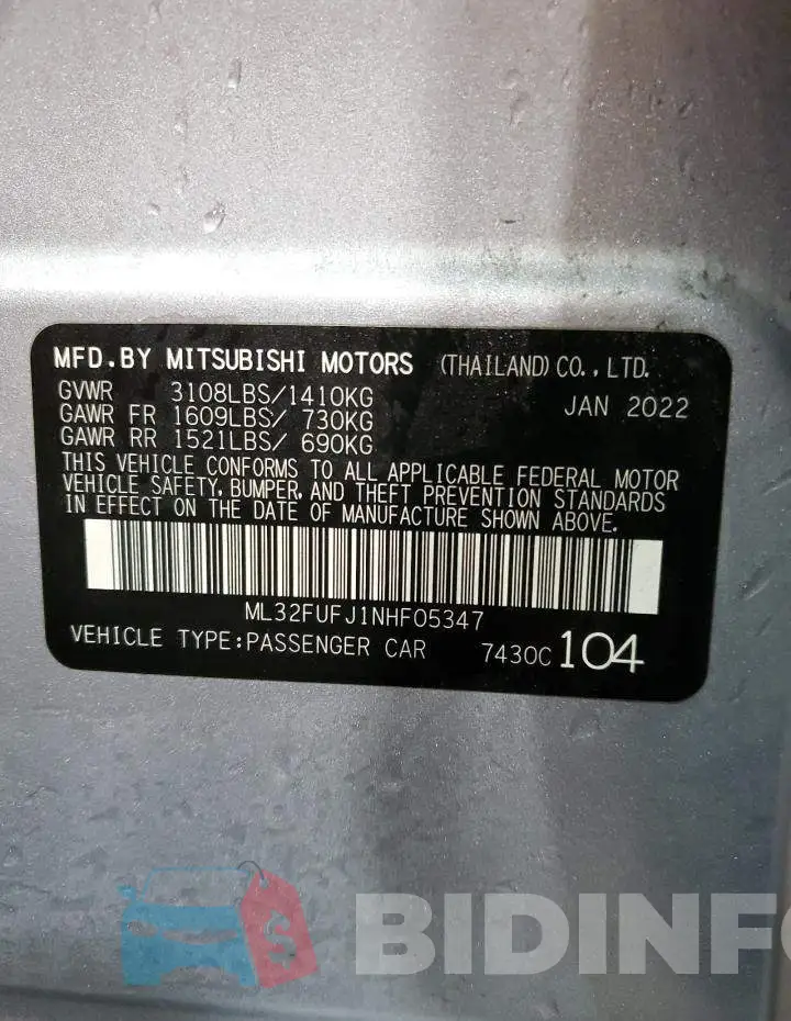 ML32FUFJ1NHF05347 Photo# 12