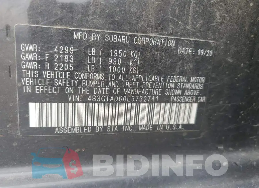 4S3GTAD60L3732741 Photo# 12