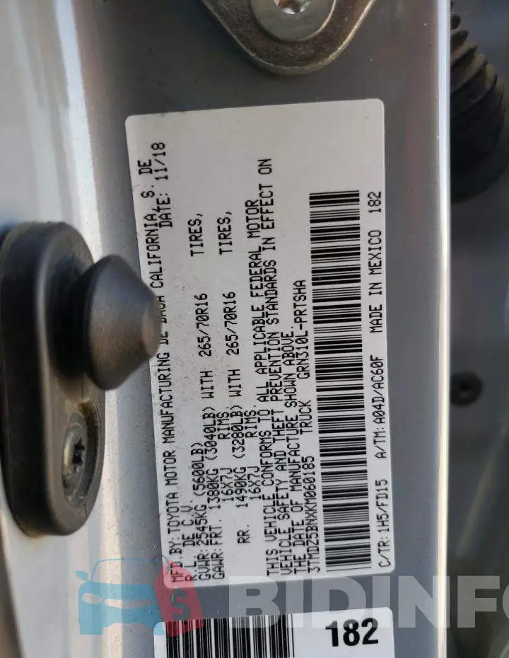 3TMDZ5BNXKM060185 Photo# 12