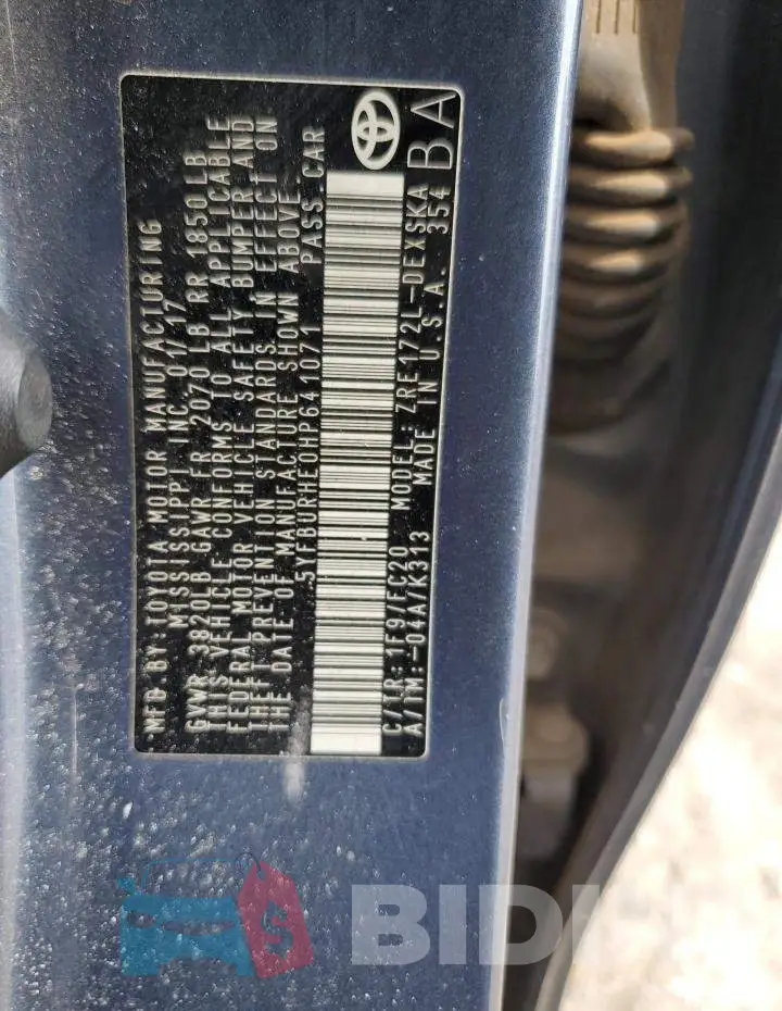 5YFBURHE0HP641071 Photo# 12