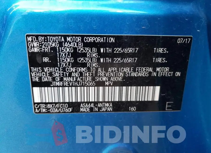 JTMRFREV1HJ715065 Photo# 12
