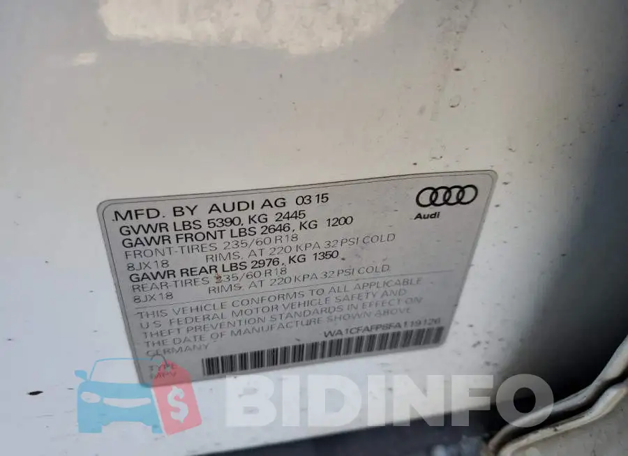 WA1CFAFP8FA119126 Photo# 12
