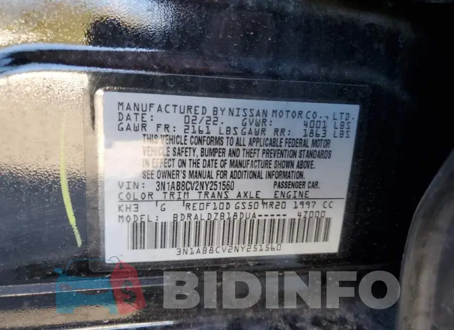 3N1AB8CV2NY251560 Photo# 12