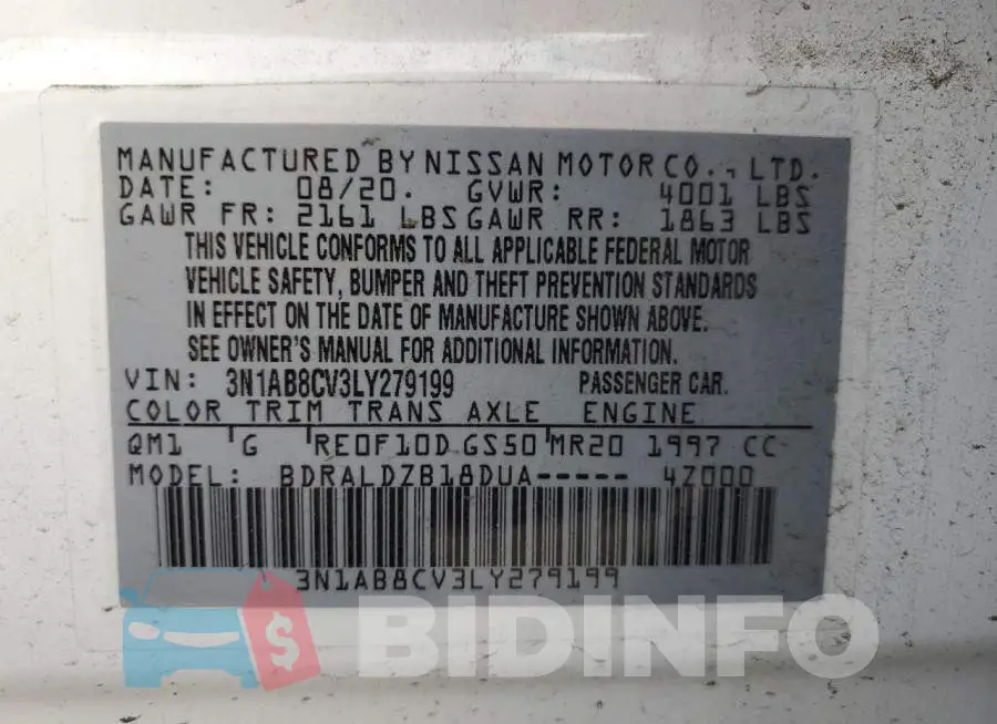 3N1AB8CV3LY279199 Photo# 12