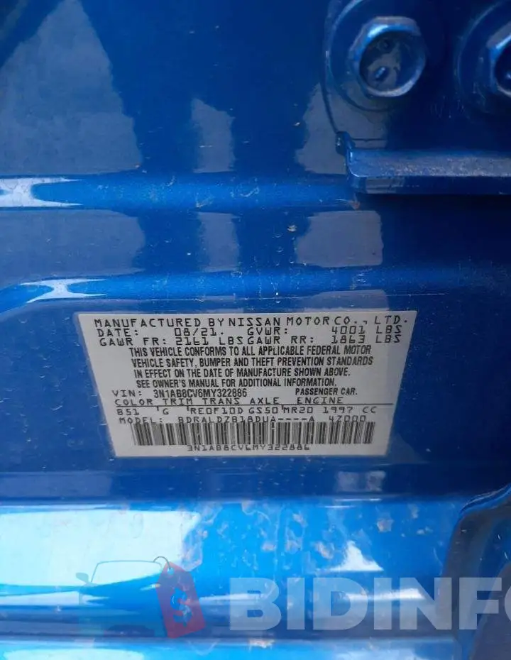 3N1AB8CV6MY322886 Photo# 12
