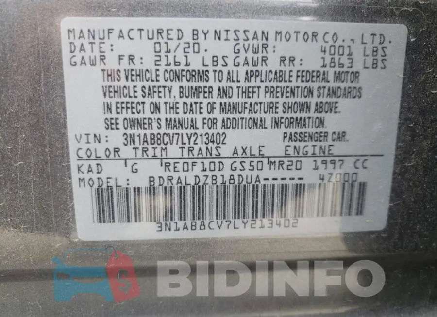 3N1AB8CV7LY213402 Photo# 12