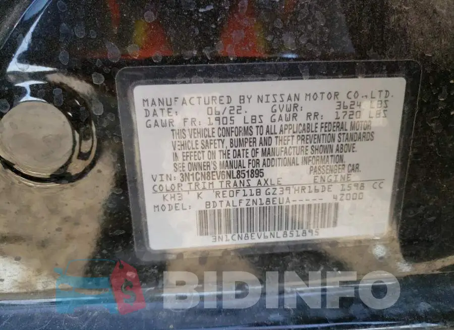 3N1CN8EV6NL851895 Photo# 12