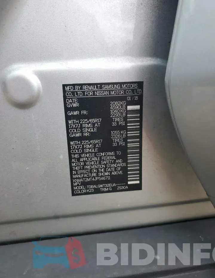KNMAT2MT4JP546711 Photo# 13