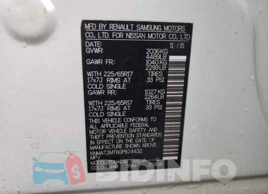 KNMAT2MT6GP624432 Photo# 12