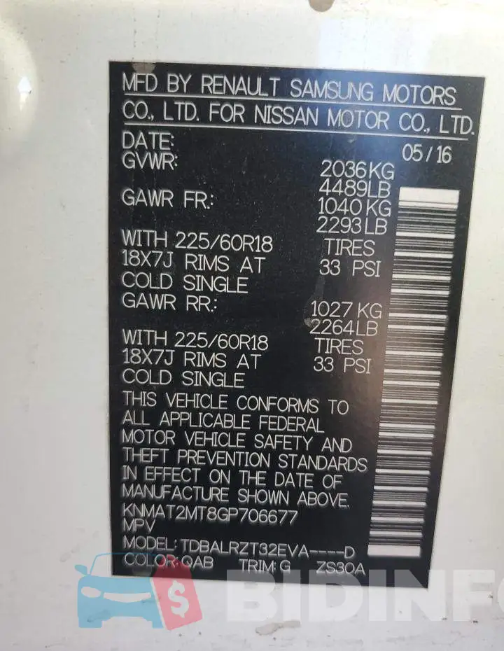 KNMAT2MT8GP706677 Photo# 12