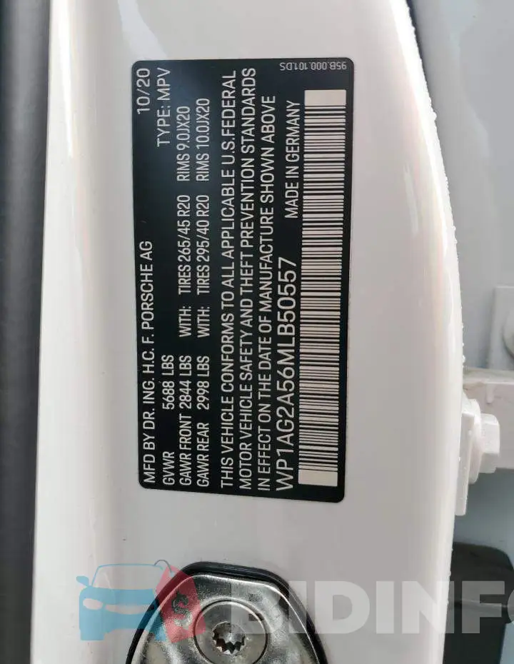 WP1AG2A56MLB50557 Photo# 12