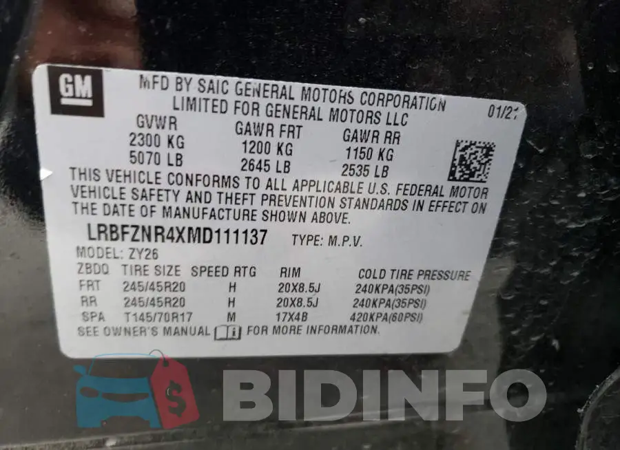 LRBFZNR4XMD111137 Photo# 13