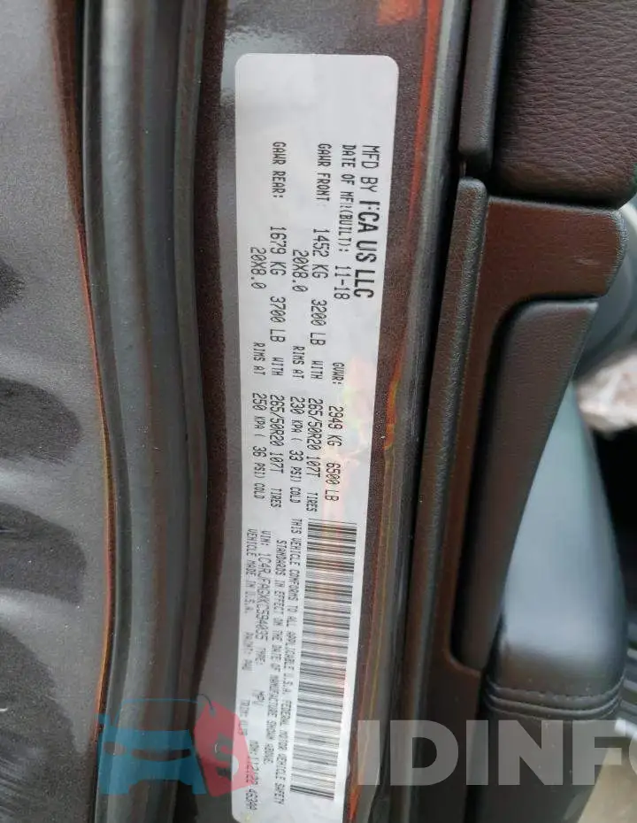 1C4RJFAGXKC594035 Photo# 13