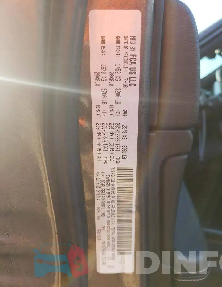 1C4RJFBG1GC490961 Photo# 12